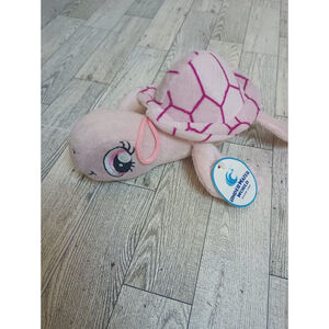 Fiesta Pink Turtle with big embroidered eyes A41880